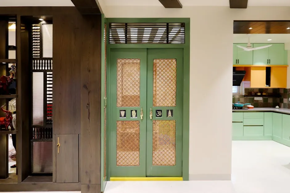 Distinctive entrance to a Roman Ridge family home